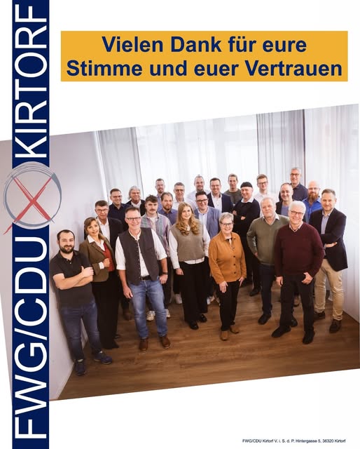 All unseren W�hlerinnen und W�hlern herzlichen Dank f�r das Vertrauen in unsere Arbeit.